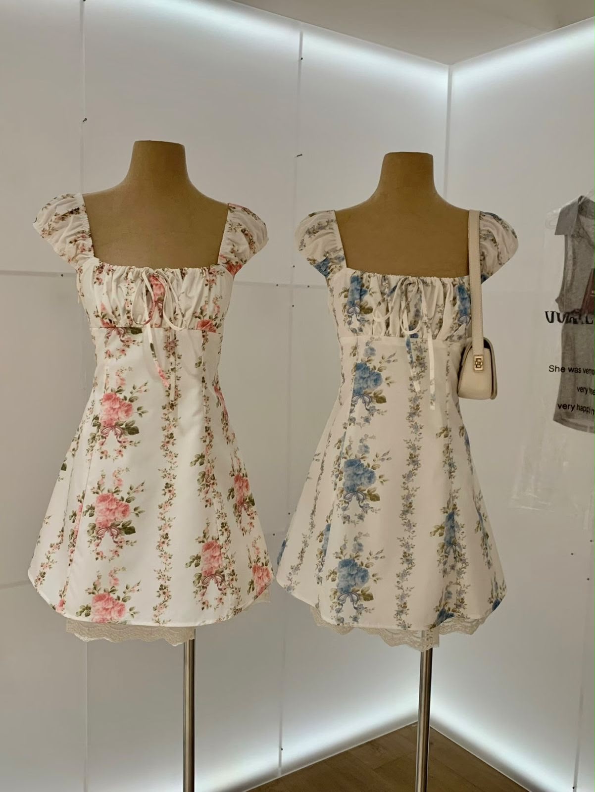 ATT floral mini dresses