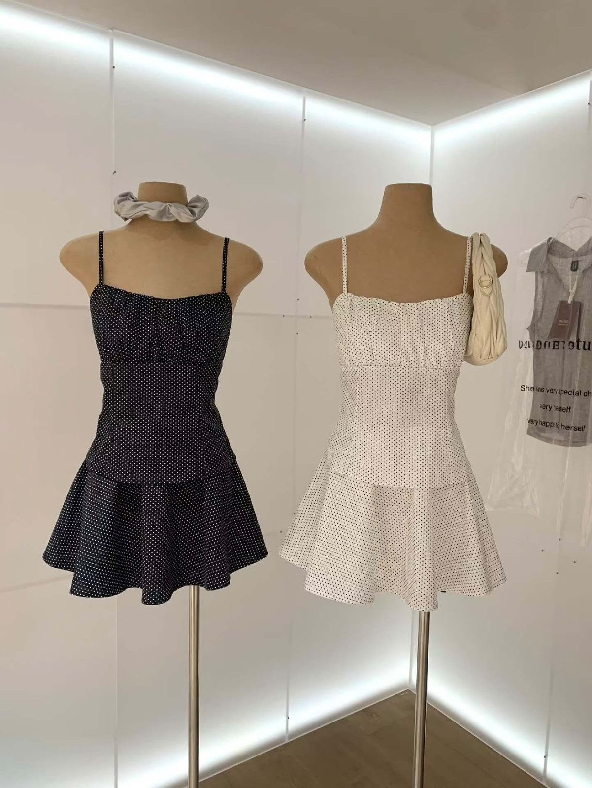ATT polka dot mini dresses
