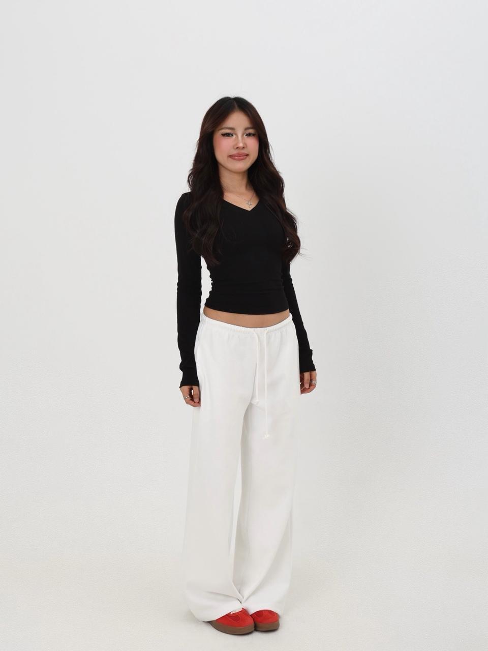 ATT white wide leg pants outfit