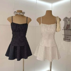 Polka Dot Slip Mini Dress